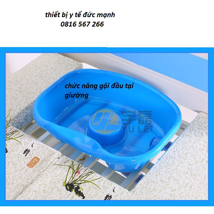 Chậu gội đầu tại giường cho người bệnh