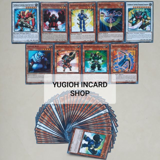 [ẢNH THẬT] BÀI YUGIOH - SUPER HEAVY SAMURAI DECK 2020 55 LÁ [BÀI IN]