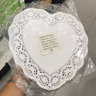 🍥Giấy lót hình tim 10inch🍥