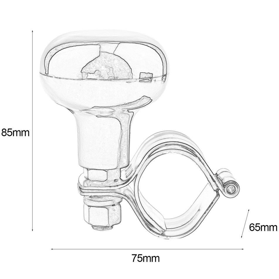 [atn]  Car Steering Wheel Power Handle Ball Hand Control Car Grip Knob Turning Helper