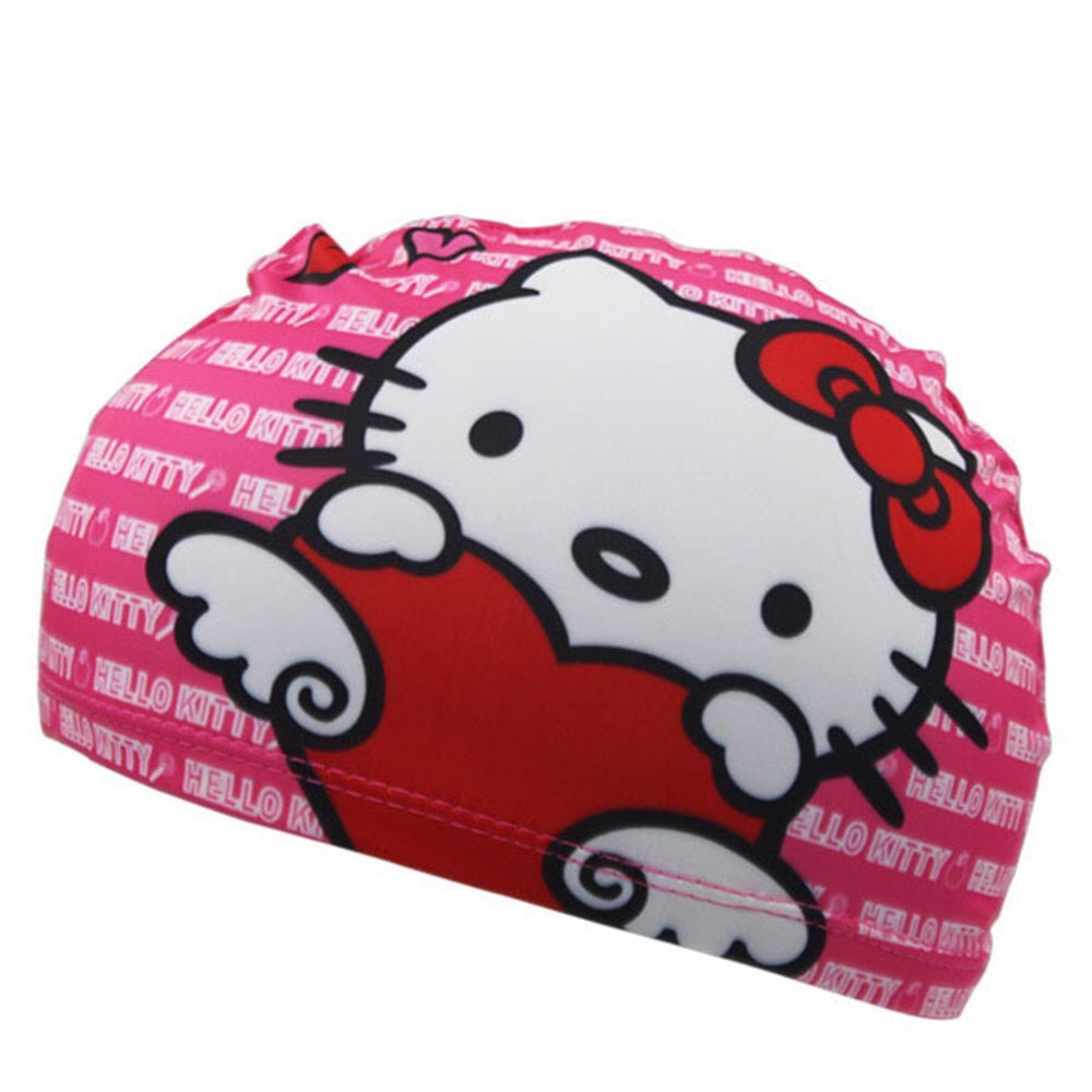 [CAYABE]: MŨ NÓN BƠI TRẺ EM MÈO HELLO KITTY HỒNG CHO BÉ