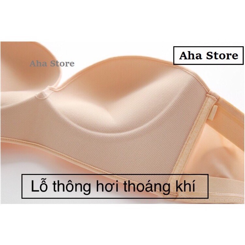 Áo lót không dây chống tụt, áo lót su không dây ôm nâng ngực đẹp mút dày 2.5cm