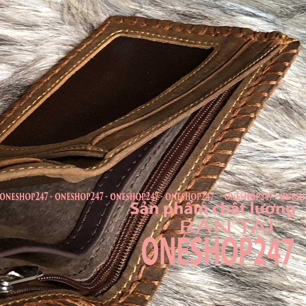 Bóp nam, ví nam PHONG CÁCH LỊCH LÃM  A175V da bò thật 100%