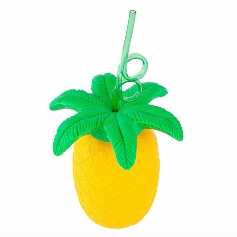 Bình Nước Cầm Tay Có Ống Hút Nhựa Họa Tiết Dưa Hấu/Dưa Hấu Dành Cho Trẻ Em