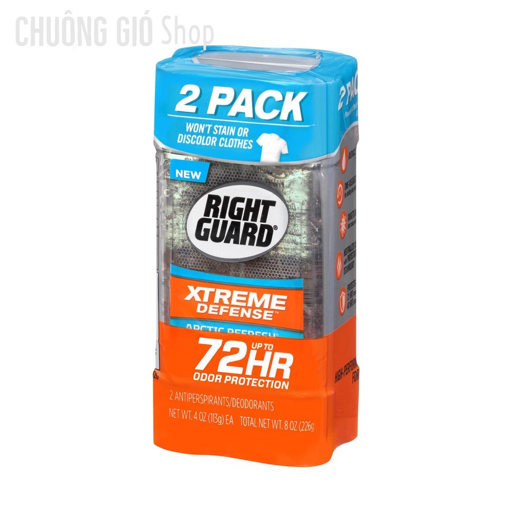 Lăn khử mùi Right Guard Xtreme 72h, chai 113g