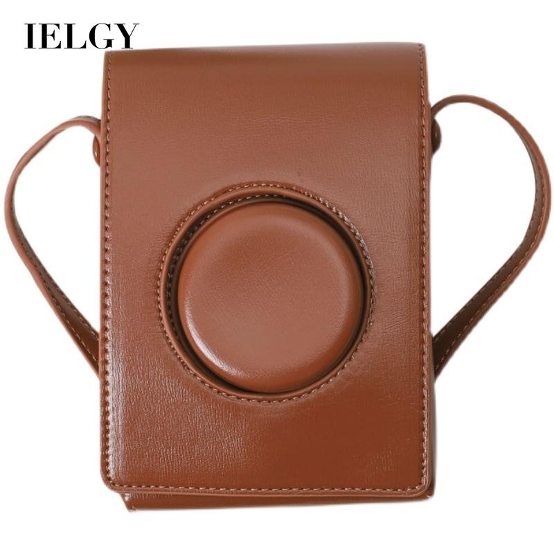 Túi đeo chéo IELGY đựng máy ảnh phong cách văn học cổ điển dễ phối đồ thời trang thường ngày cho nữ