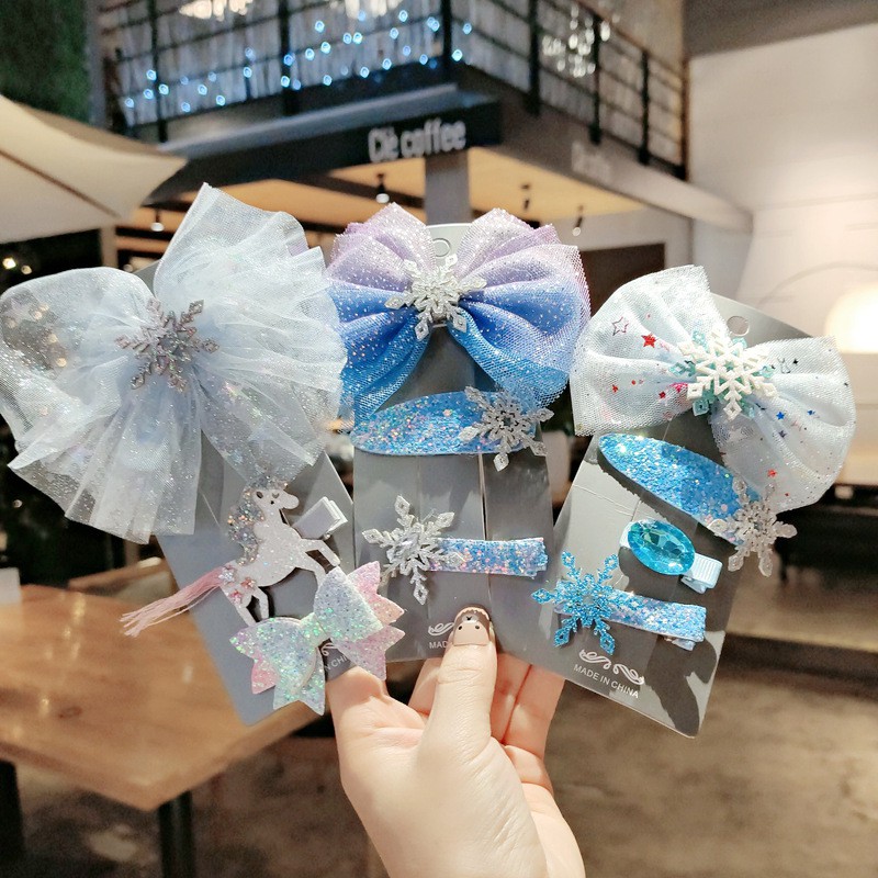 Phụ kiện Kẹp tóc kim loại cho trẻ em mang phong cách Hàn Quốc siêu cute
