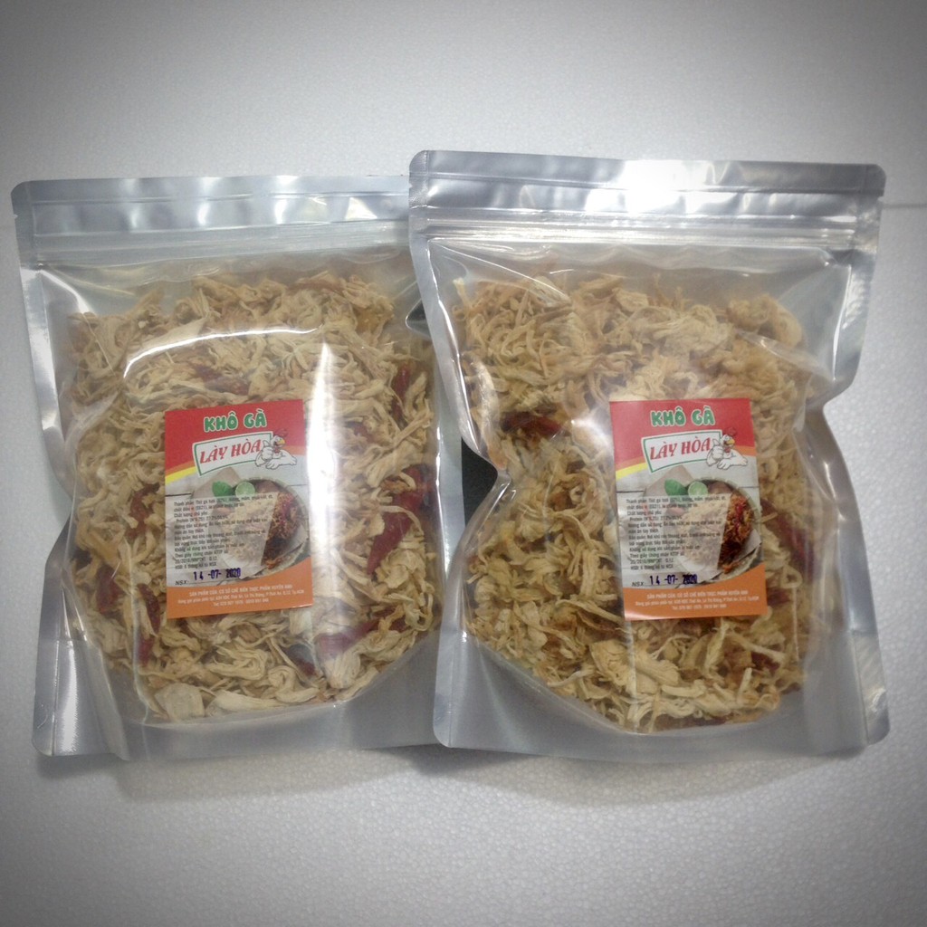 2KG khô Gà Bơ Tỏi cay Lày Hòa