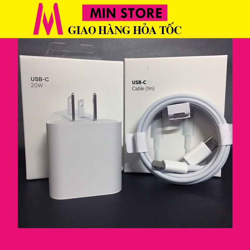 Củ sạc nhanh 20w Cáp sạc nhanh Dây Sạc Nhanh Cho 8/X/11/12/13/14 Sạc Nhanh - Min Store