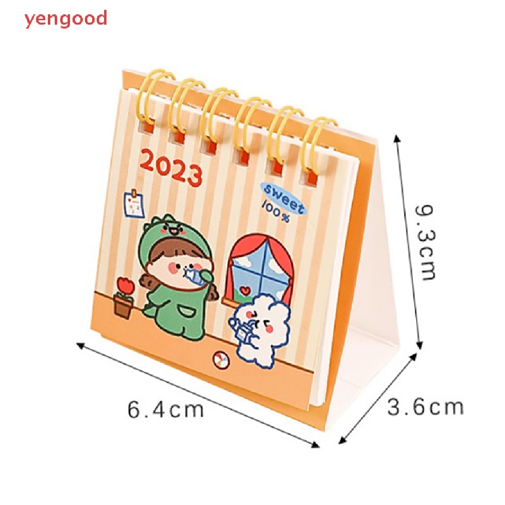 (YGD) Lịch Để Bàn Năm 2023 ins MIni Đơn Giản Hình Thỏ Chó Đứng Kế Hoạch Hàng Ngày Để Bàn Agenda Sắp Xếp Gọn Gàng