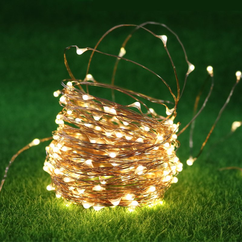 [Hộp pin] 3m/5m/10m đèn LED dây đồng/ Đèn LED Đom Đóm/ Fairy light hộp pin AA Giáng Sinh/ Mery chirsmas/ Tết 2019
