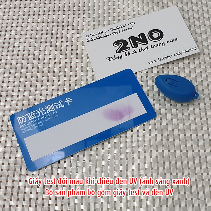 Bộ kit test tia UV400 dùng kiểm tra nhanh khả năng chống tia UV400 của mắt kính, vải, phim cách nhiệt - TEST UV400