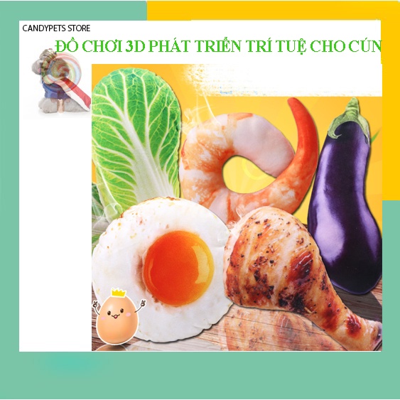 Đồ chơi cho mèo con giá rẻ nhồi bông cho cún cưng phát âm thanh vui tai CANDYPETS