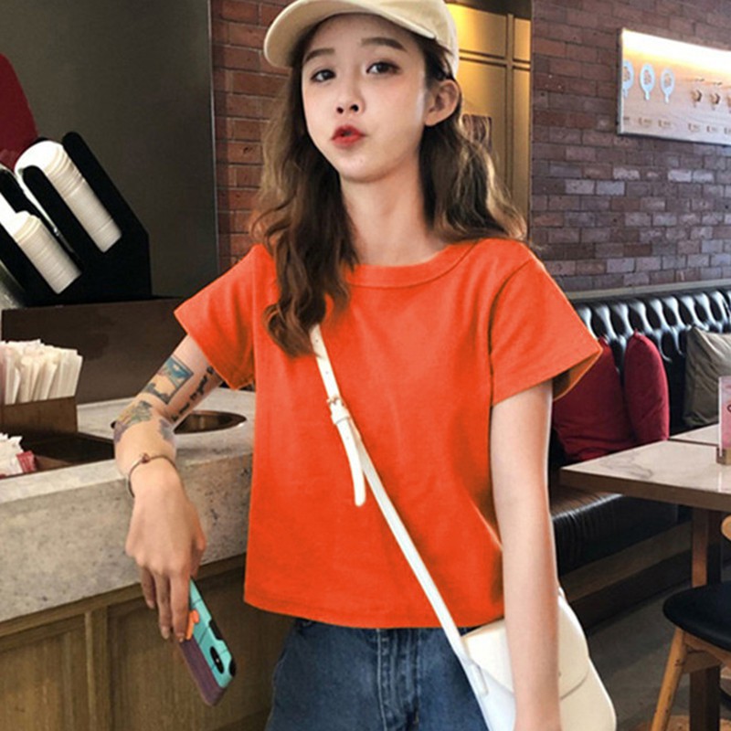 Áo Thun Nữ Cổ Tròn Ngắn Tay Thời Trang