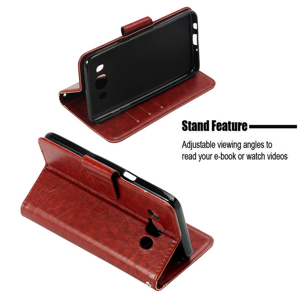 Bao da điện thoại thời trang tích hợp giá đỡ đầy quý phái cho Samsung J7 2016/J710 | BigBuy360 - bigbuy360.vn