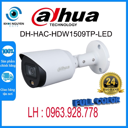Camera HDCVI Full Color 5.0 Megapixel DAHUA DH-HAC-HFW1509TP-LED