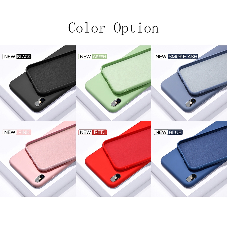 Ốp điện thoại kiểu silicon lỏng thích hợp cho Xiaomi Mi A2 Mix 2 2s 3 Redmi Note 7 K20 Pro