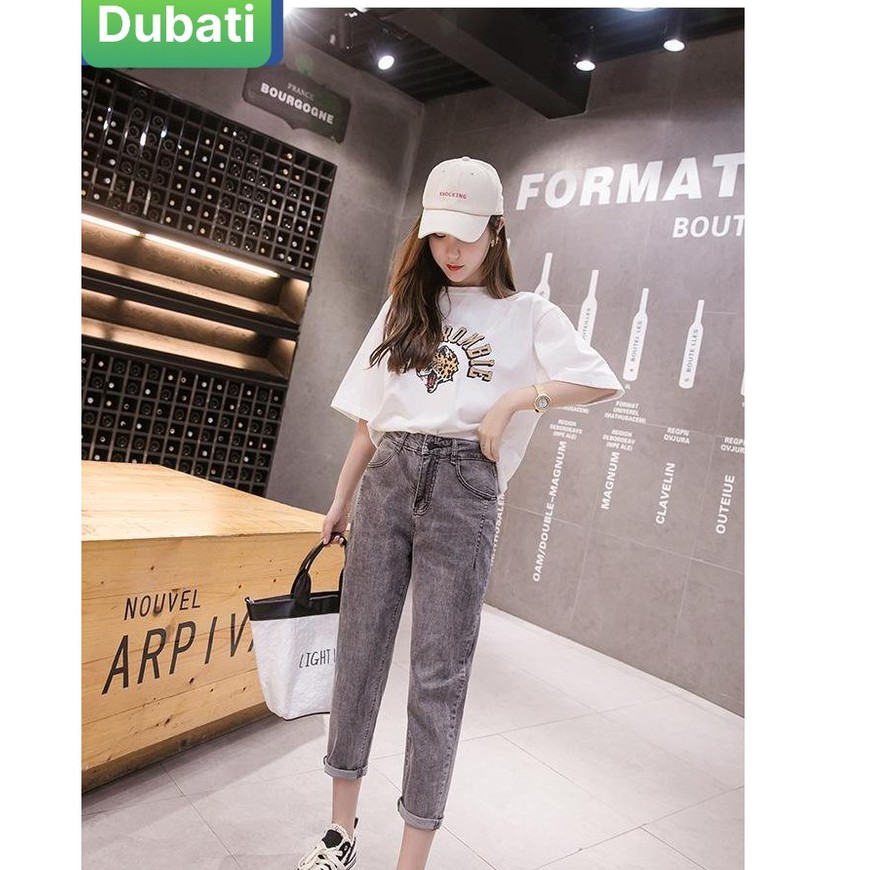 QUẦN BAGGY JEAN NỮ LƯNG CAO NÂNG MÔNG HÀN QUỐC CAO CẤP - DB 024 - DUBATI FASHION