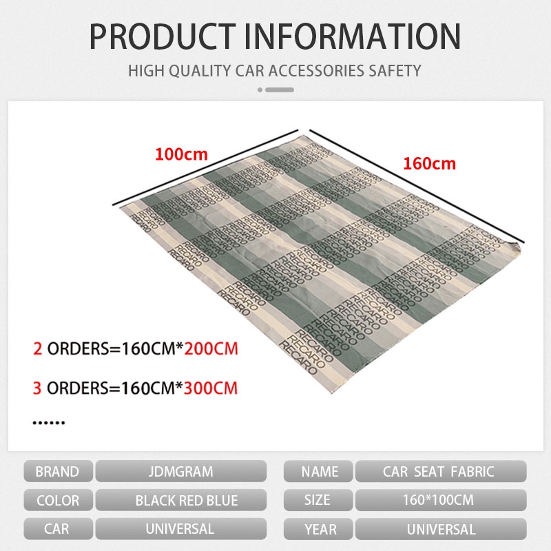 Vải Bọc Ghế Ngồi Xe Hơi 100 * 160cm Màu Gradient Độc Đáo Trang Trí Nội Thất