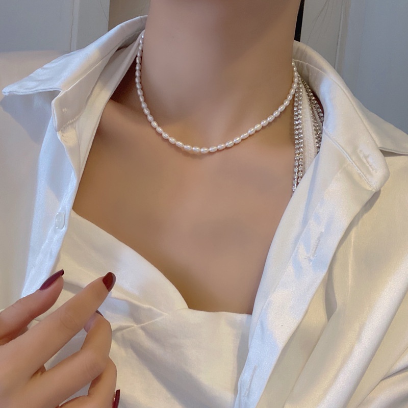 Vòng Cổ choker Đính Ngọc Trai Thời Trang Dành Cho Nữ