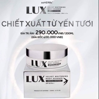 [CHÍNH HÃNG] KEM BODY LUX TINH CHẤT YẾN TƯƠI COLLAGEN SOHERSB