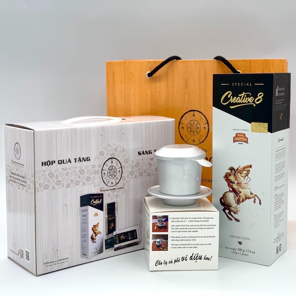 [ EXP:2023-07-09 ] Cà Phê Trung Nguyên Sáng Tạo 8 500g ( 2packs x 250g)