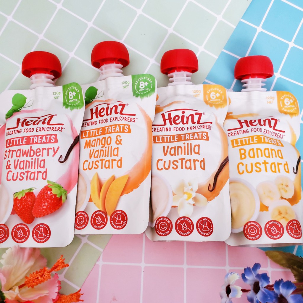 Váng Sữa Custard Heinz Úc Cho Bé 6M (8M)