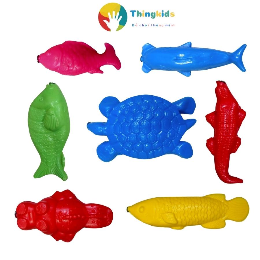 Đồ chơi mầm non - Câu cá nam châm kem phao và cần câu - Thingkids