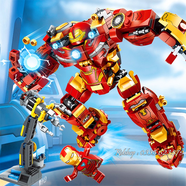 Bộ Lego Xếp Hình Ninjago Siêu Robot Người Sắt. Gồm 568 Chi Tiết.