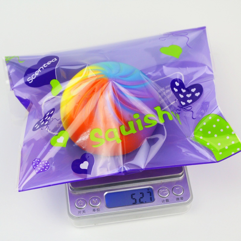 Squishy Lớn JUMBO Hình bánh bao 7 sắc Đồ Chơi Xốp Giảm Stress Hình mềm mịn dễ Thương đàn hồi Cho Bé