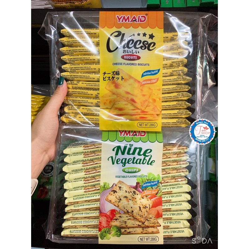 Bánh quy ăn kiêng rau củ / phô mai Ymaid - Hongkong