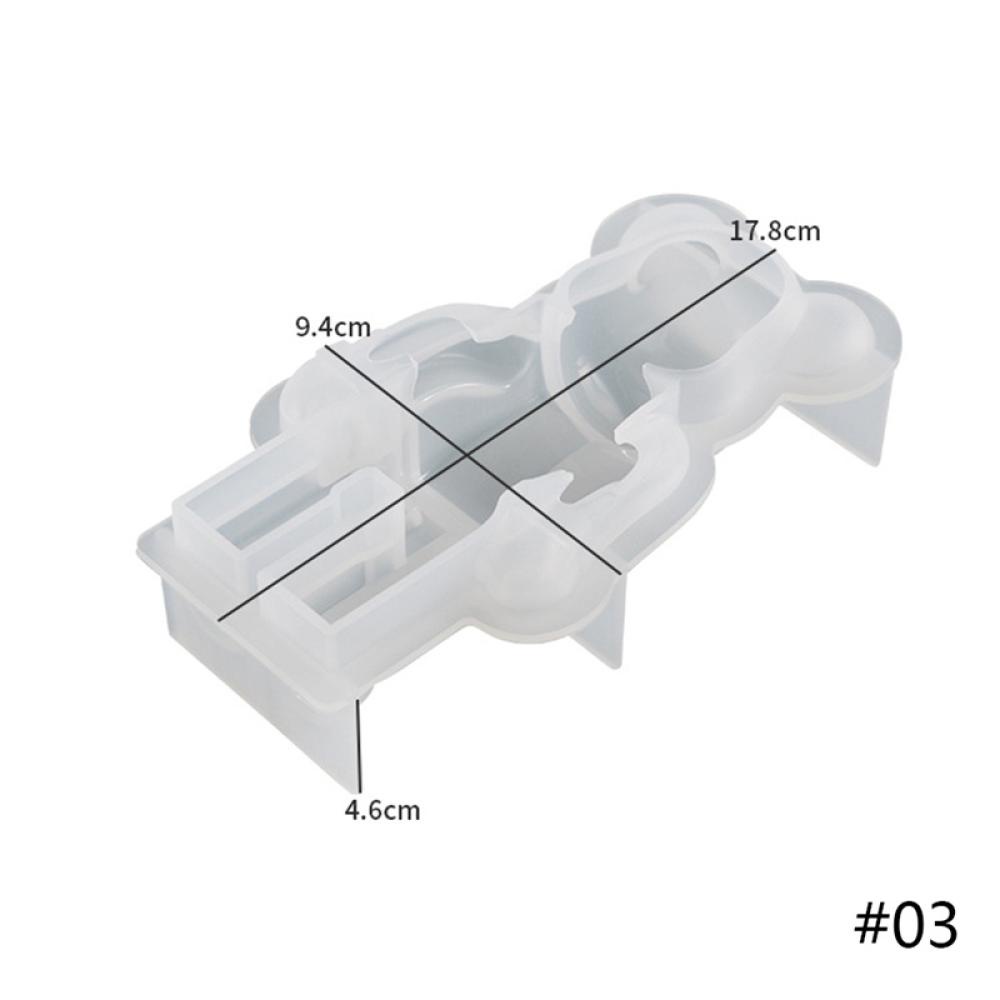 Khuôn Silicon Làm Nến Hình Gấu Hoạt Hình Trang Trí Nhà Cửa F4Y6