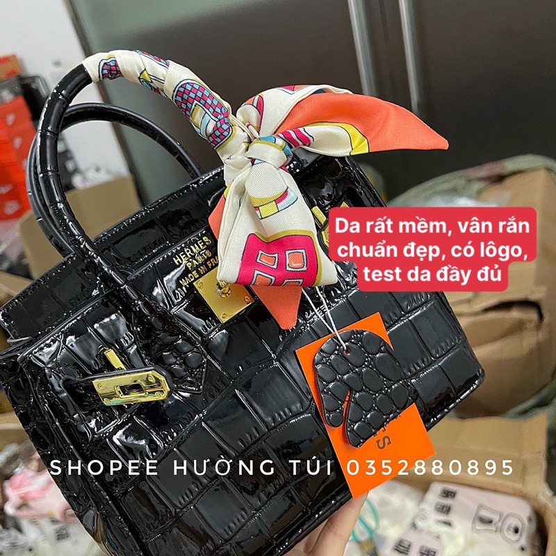 [NEW 2021] Túi Bi Kin da rắn bóng size 20 chất siêu đẹp(không hộp)