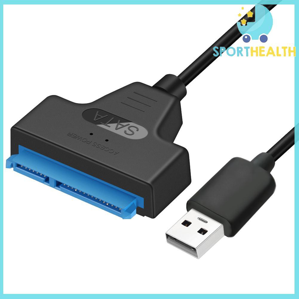 Cáp Chuyển Đổi Usb 2.0 Sang Sata 22pin Cho Ổ Cứng 2.5 Inch Hdd Ssd