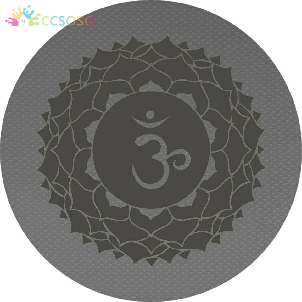Đệm ngồi hình tròn bằng TPE kèm dây thừng tiện dụng cho người tập Yoga/ thiền định