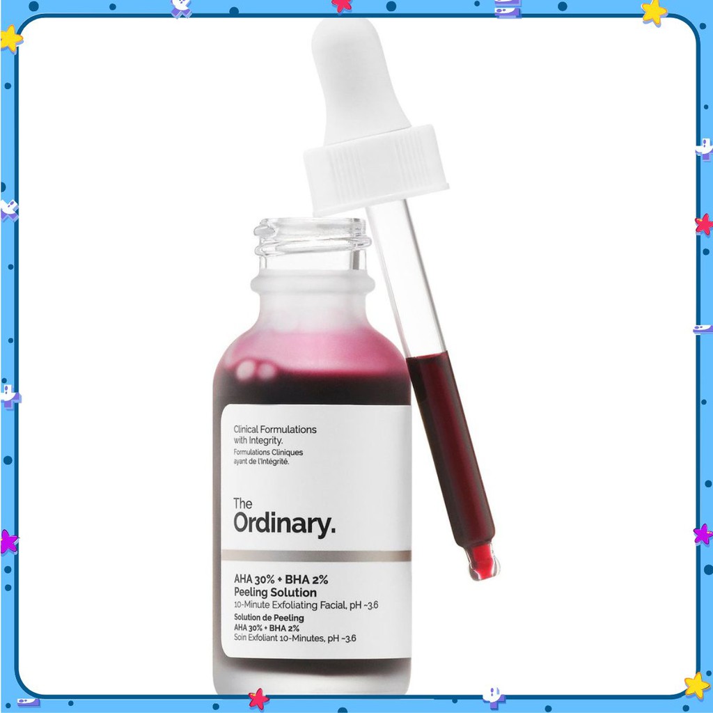 Tẩy Tế Bào Chết Mặt The Ordinary AHA 30% + BHA 2% Peeling Solution 30ml ✟🅐