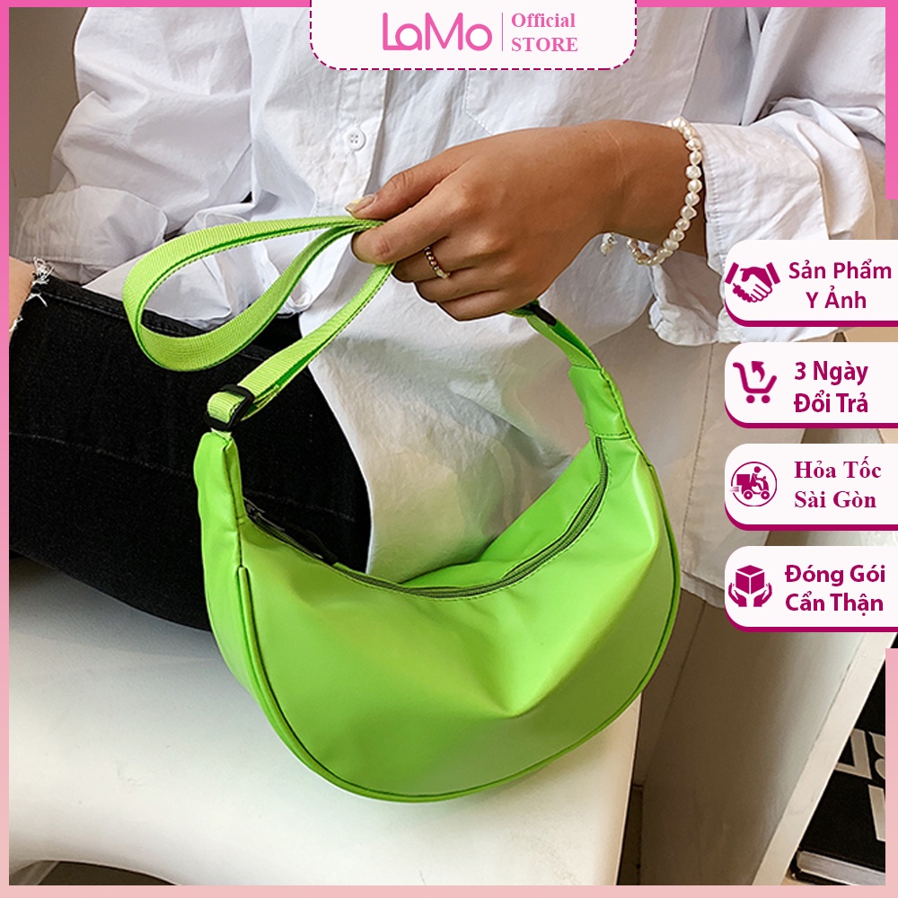 Túi đeo chéo nữ, túi bao tử chống thấm nước màu