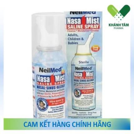 Dung dịch xịt rửa mũi NeilMed NasaMist Saline Spray Isotonic _Khánh Tâm