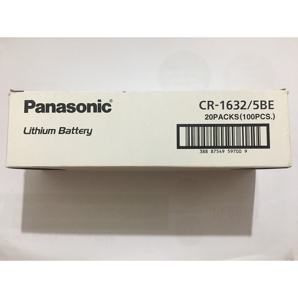 Pin CR1632 Panasonic 3V Lithium vỉ 5 viên