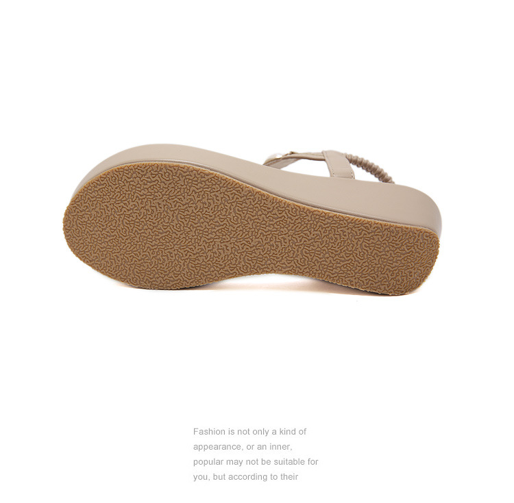 Giày sandal đế xuồng đính đá thời trang bohemian xinh xắn cho nữ