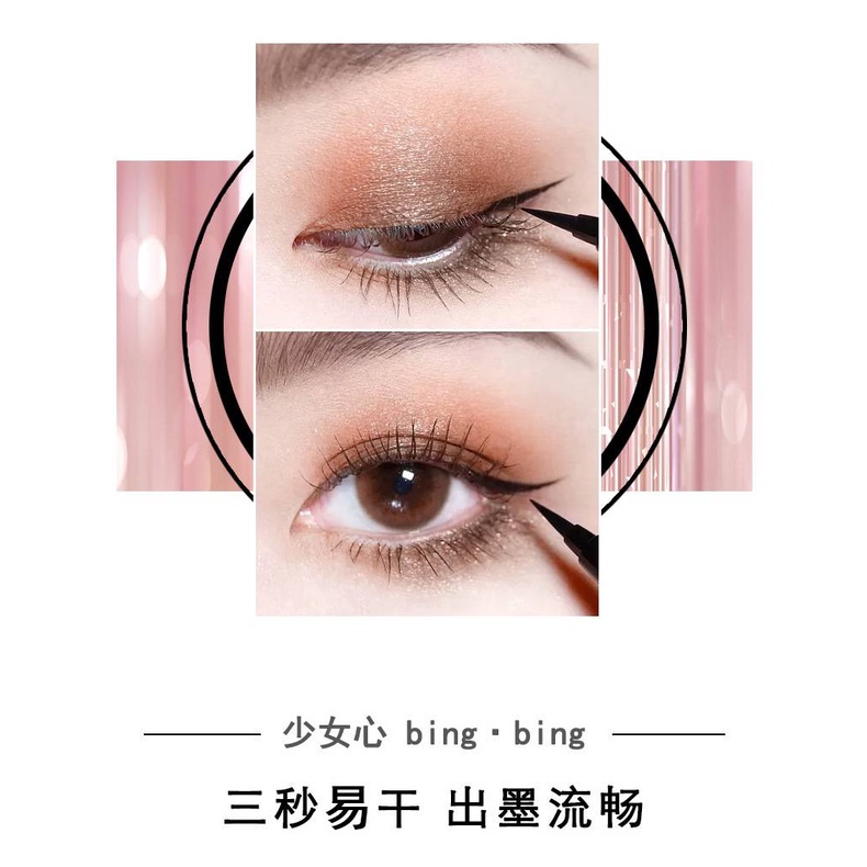 [Hàng mới về] Bút Kẻ Mắt Lâu Trôi Không Thấm Nước Và Mồ Hôi Nhanh Khô Chống Nhòe Thiết Kế Vỏ Ánh Sao Long Lanh Quyến Rũ