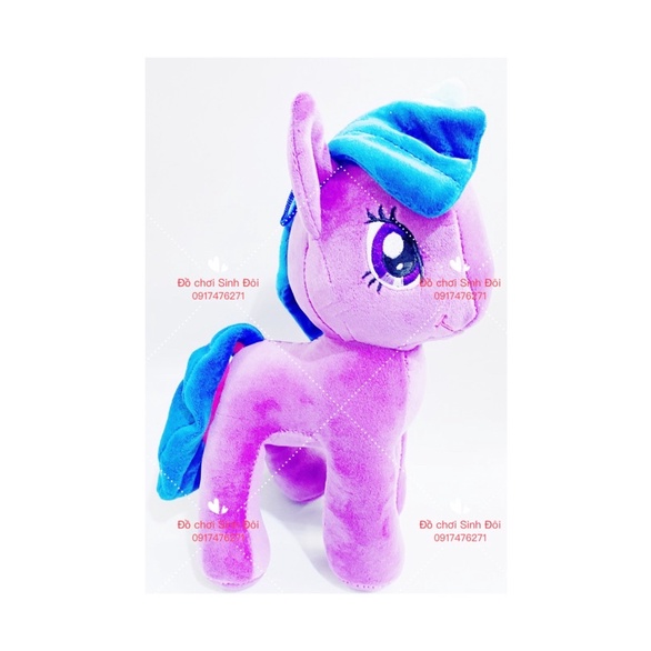 Thú bông ngựa pony 28cm - màu tím