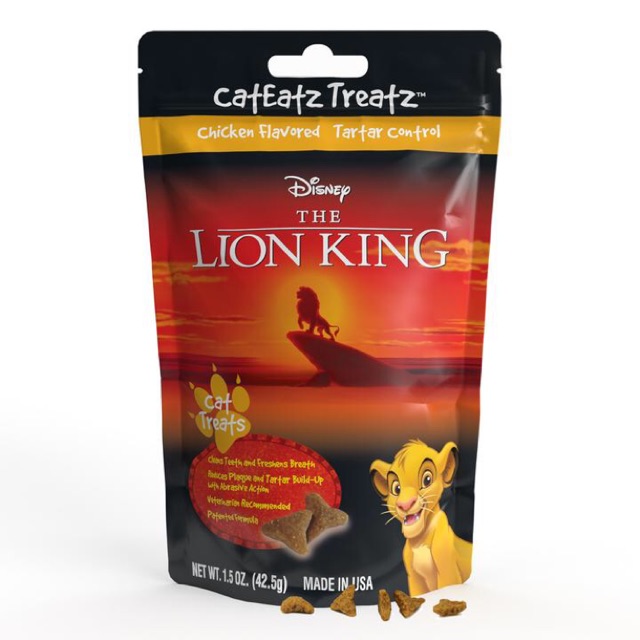 Disney The Lion King CatEatz Treatz Tartar Control Cat Treats - Bánh thưởng làm sạch răng miệng cho mèo