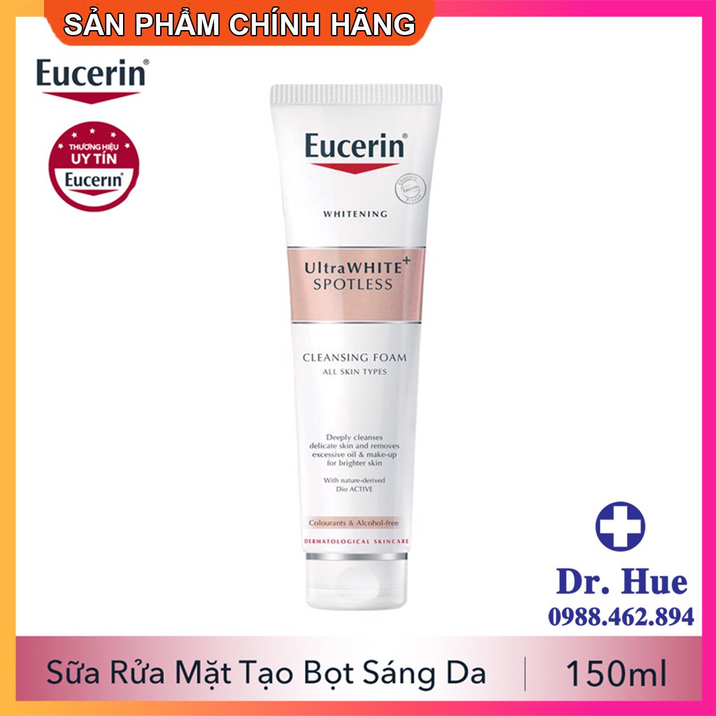 [CHÍNH HÃNG]  Sữa Rửa Mặt Eucerin WHITE THERAPY Clinical Gentle Cleansing Foam 150g