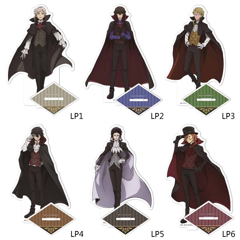 Mô hình chú chó Stray Dogs bằng acrylic có giá đỡ để bàn trang trí