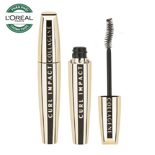 Mascara L'Oreal Làm Cong Và Dày Mi Curl Impact Collagen 11ml