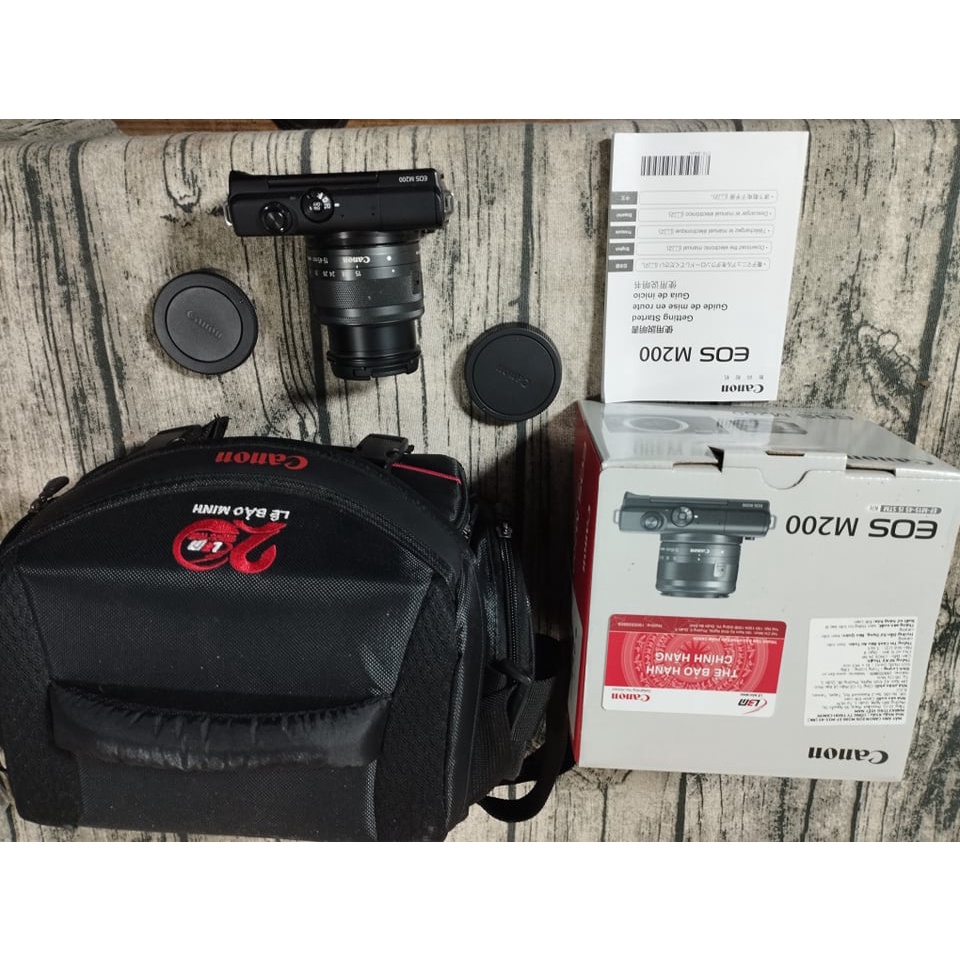 Máy ảnh Canon EOS M200 EF-M 15-45 BK