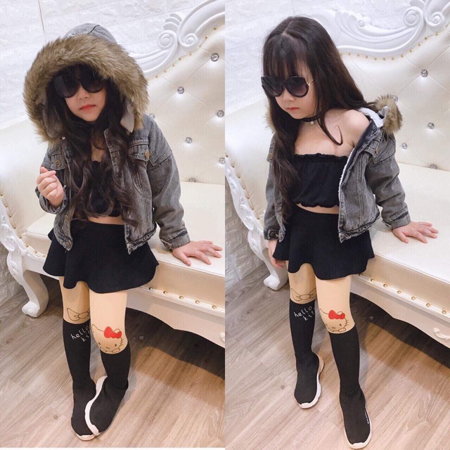 Áo jeans lót lông