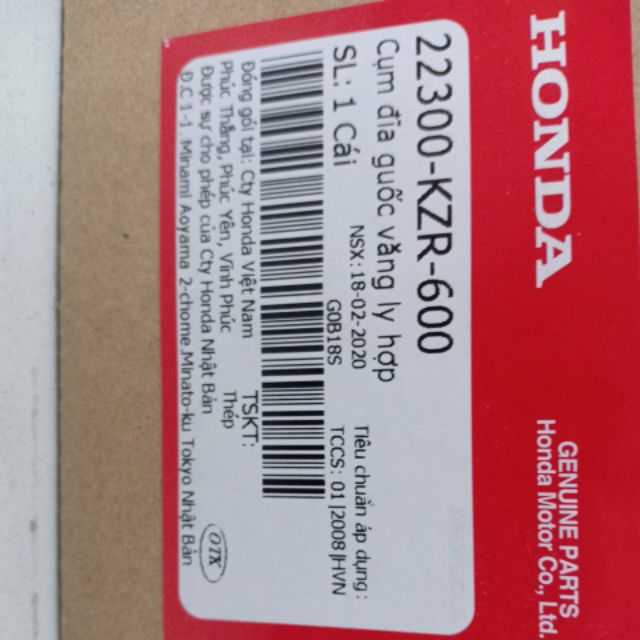 Cụm Bố nồi Đế ba 3 càng Lò xo phe đầy đủ  AB Air Blade 125 SH MODE PCX LEAD 125