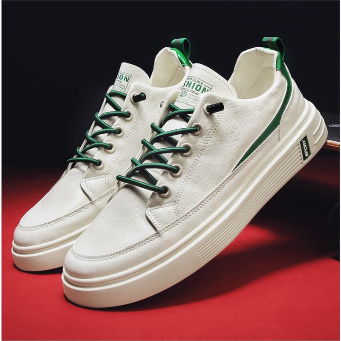 Giày Da Nam Trắng - Giày Nam Đẹp Bền Đẹp Êm Chân Phong Cách Hàn Quốc - 426